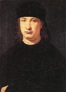 BOLTRAFFIO, Giovanni Antonio Portrait of a Magistrate oil on canvas